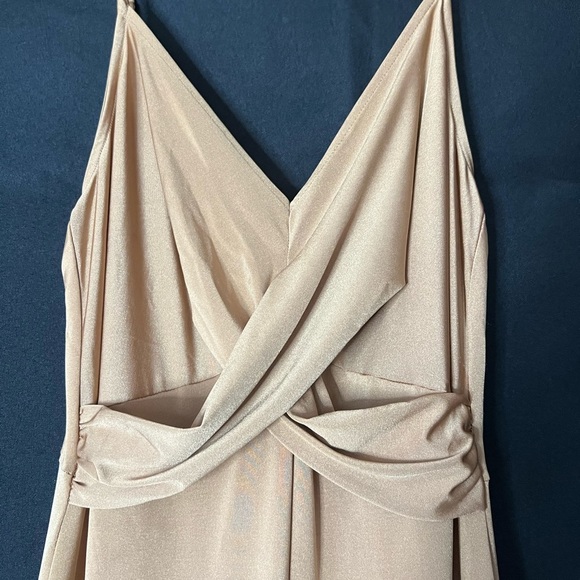 Festive gold jumpsuit by 3 Ena SZ M - Picture 2 of 5